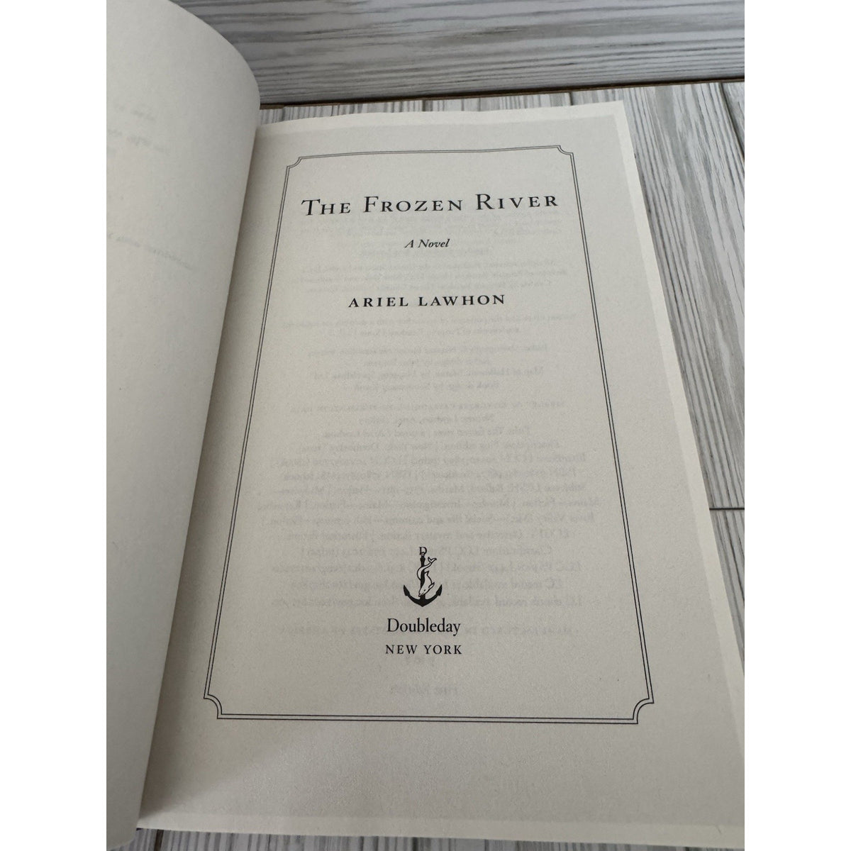 Frozen River Ariel Lawhon HC DJ 2023 First Edition GMA Book Club