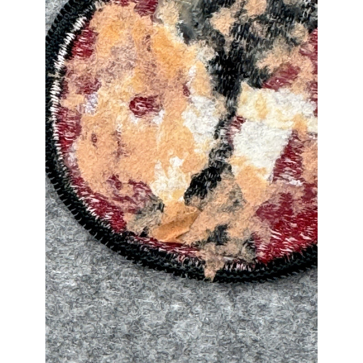 US Army 7th Infantry Division Hourglass Patch Red Black Embroidered 2.5”
