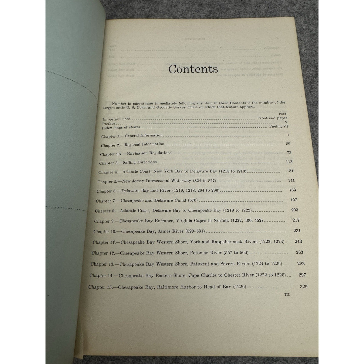 1958 US Coast Pilot 3 Atlantic Coast Sandy Hook to Cape Henry HC