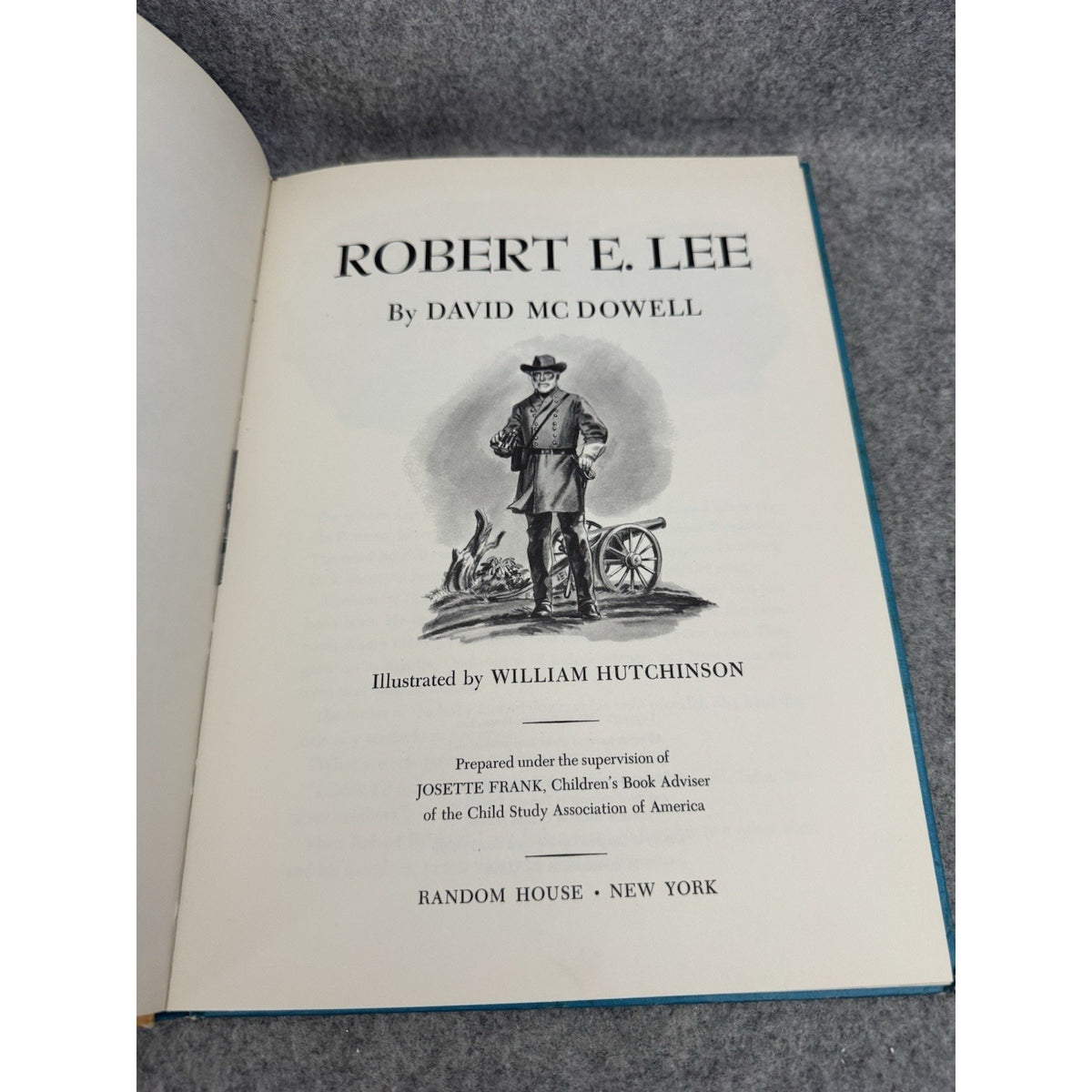 1953 Robert E Lee David McDowell Illustrated Random House Hardcover