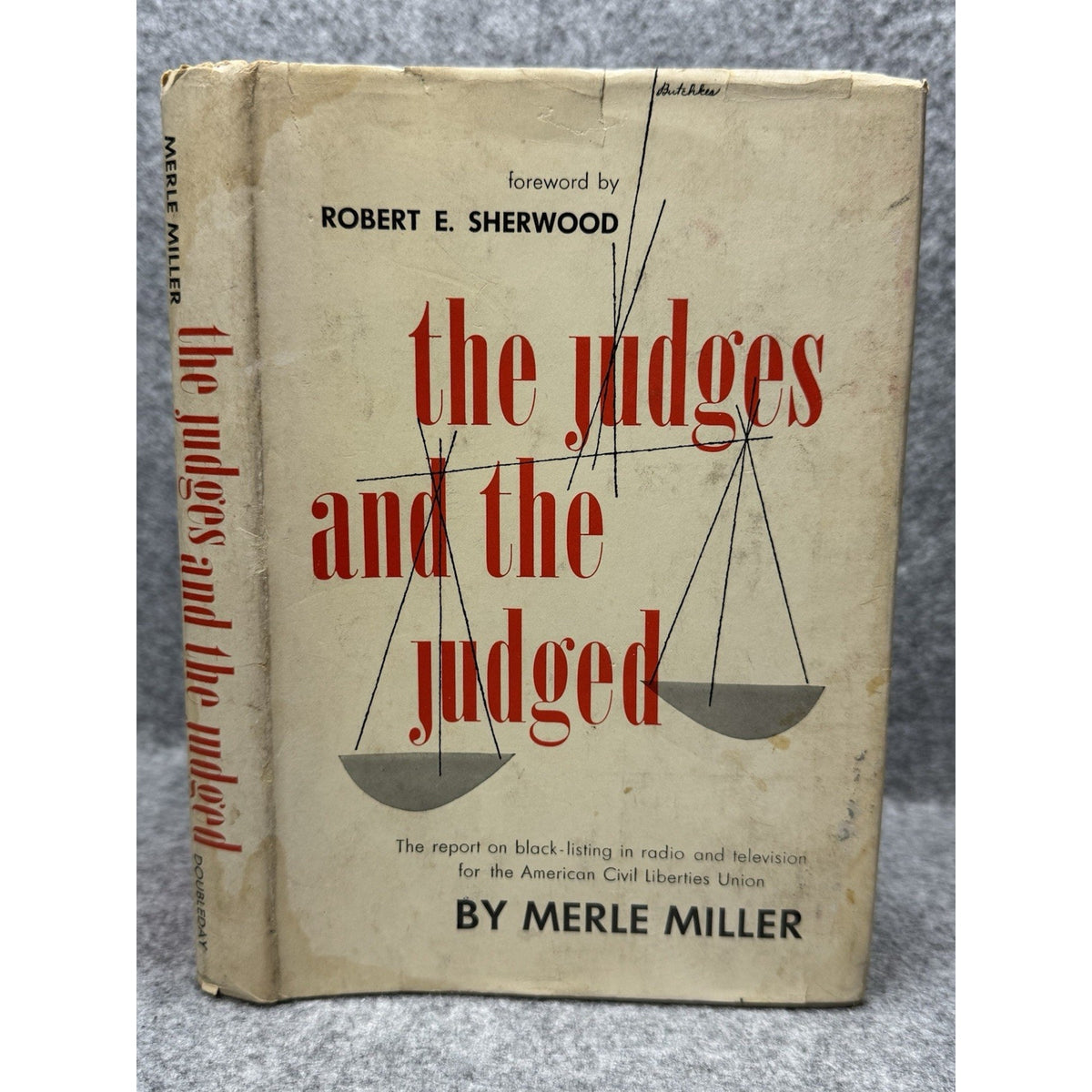 The Judges and the Judged Merle Miller 1952 First Edition Red Scare ACLU