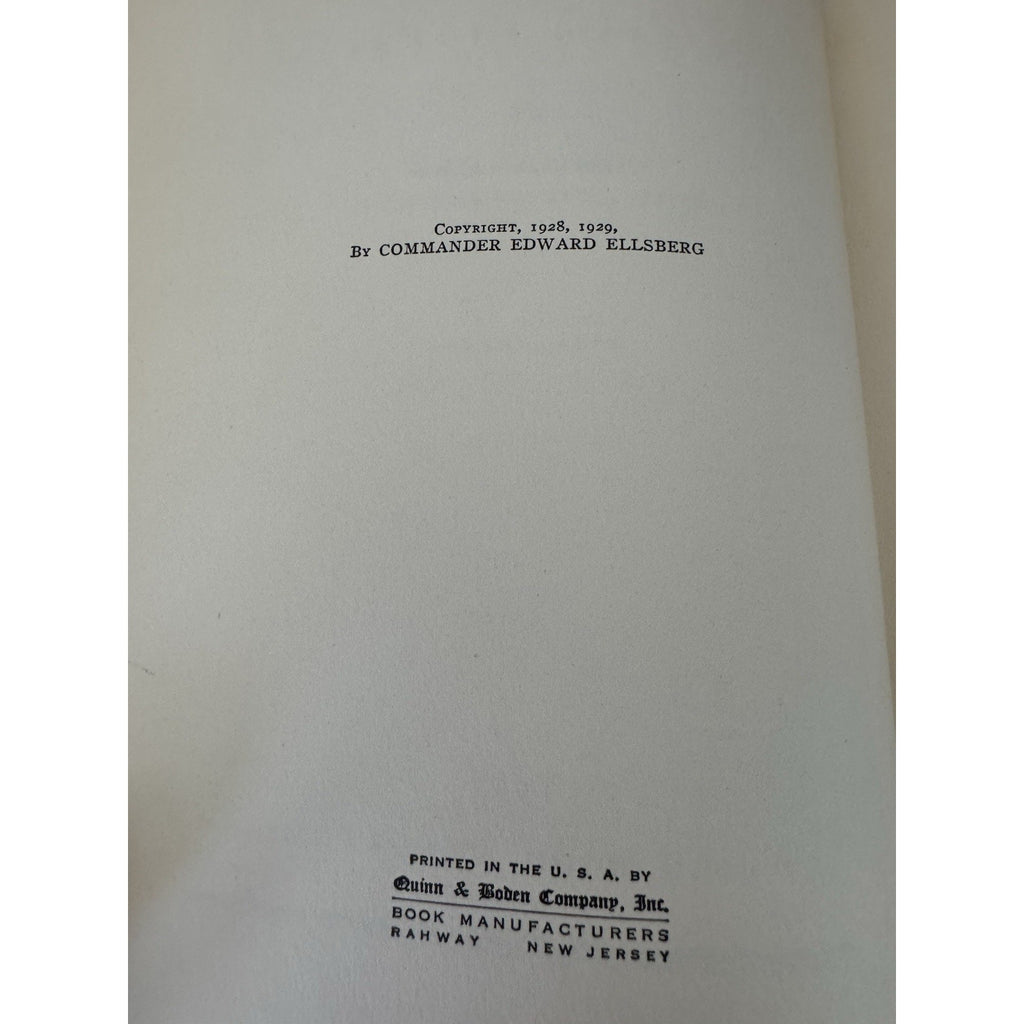 On the Bottom Edward Ellsberg 1929 Submarine Salvage Navy w/DJ