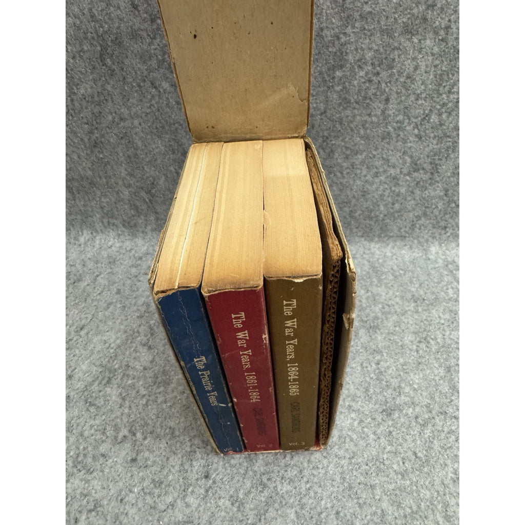 Abraham Lincoln Prairie & War Years Vol 1-3 Box Set 1959 Dell PB