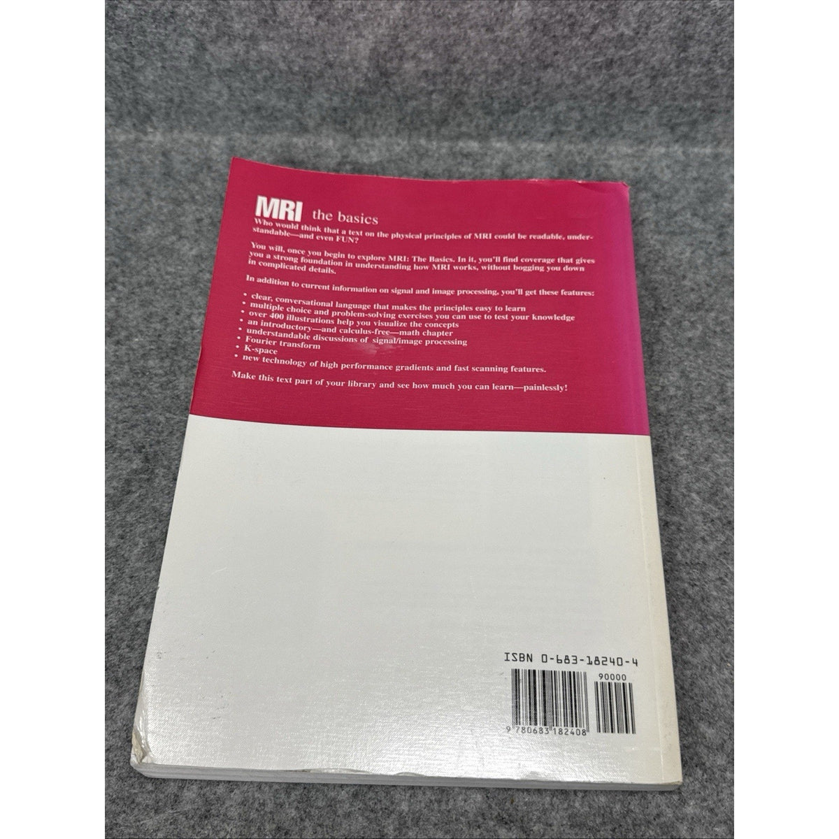 MRI : The Basics Paperback Ray H., Bradley, William G., Jr. Hashe