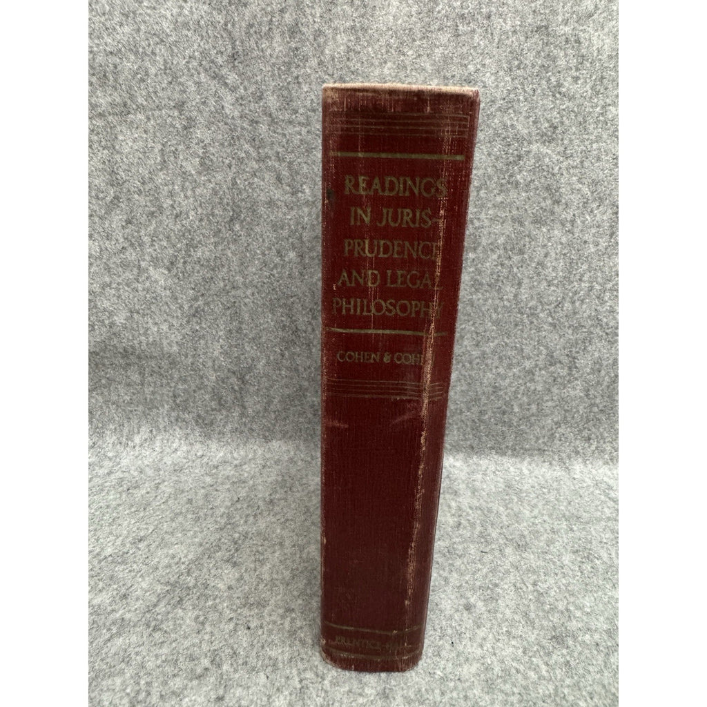 1951 Readings In Jurisprudence And Legal Philosophy Cohen HC
