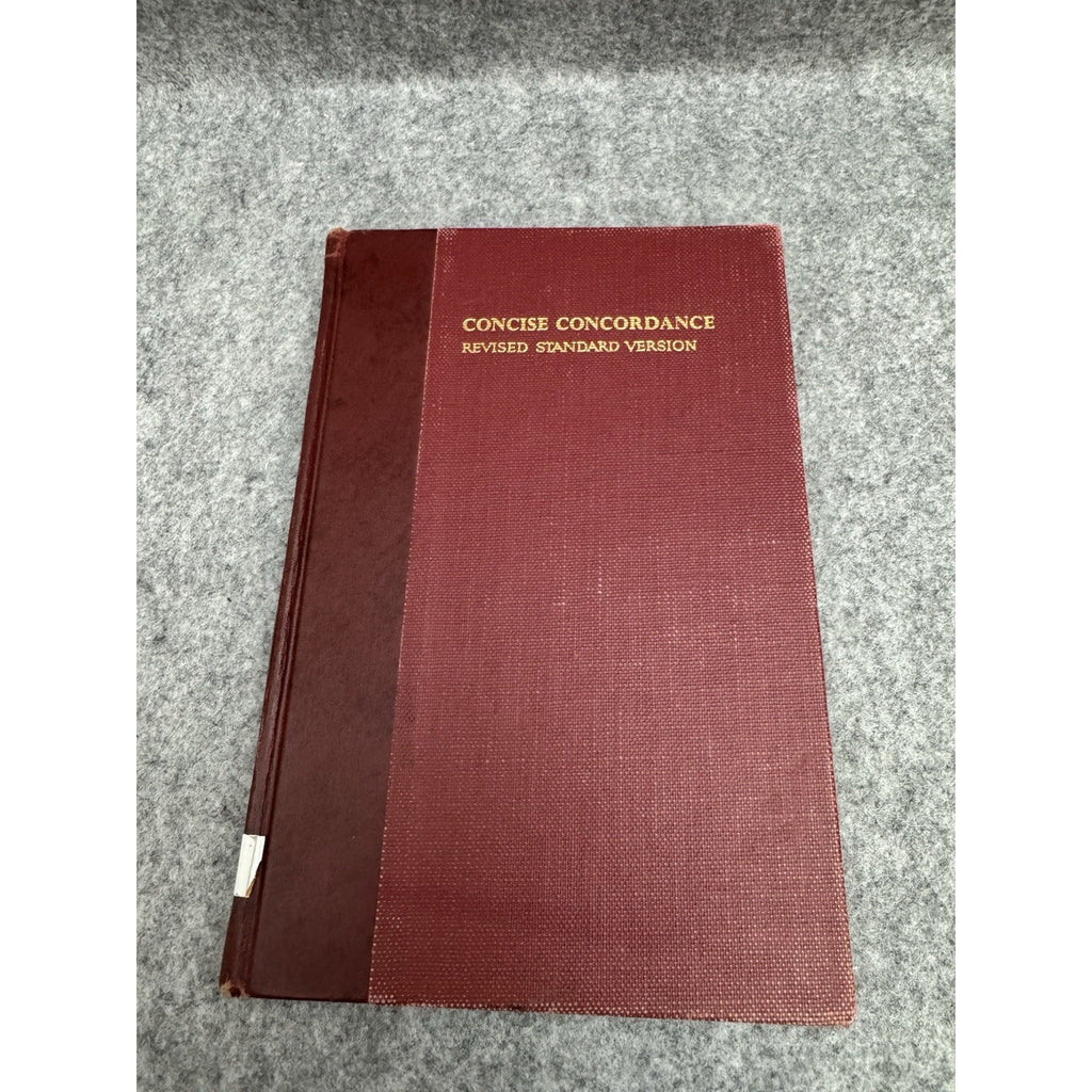 Concise Concordance RSV Holy Bible 1959 Thomas Nelson Hardcover