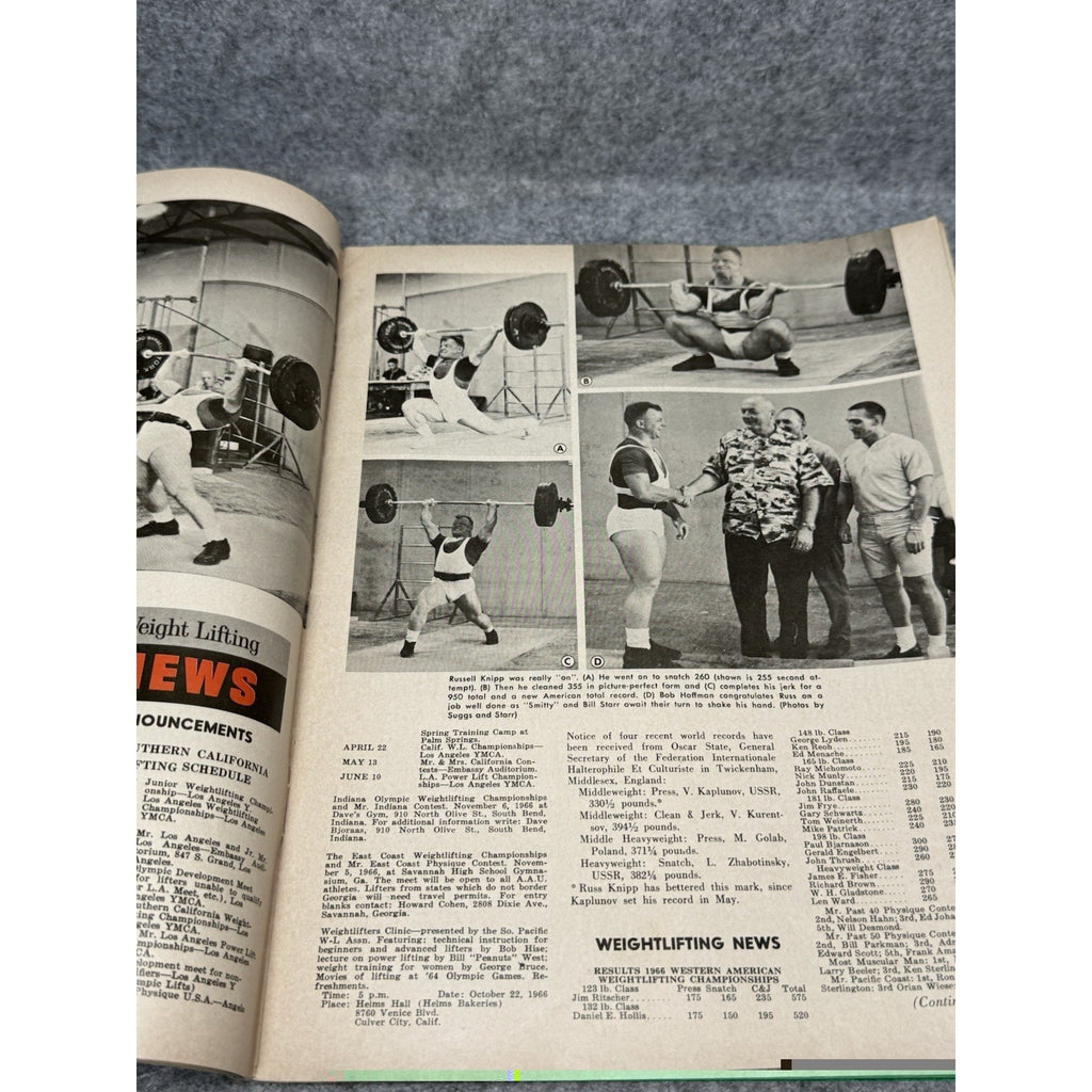 Strength & Health November 1966 Phil Grippaldi Boyer Coe Vintage Magazine