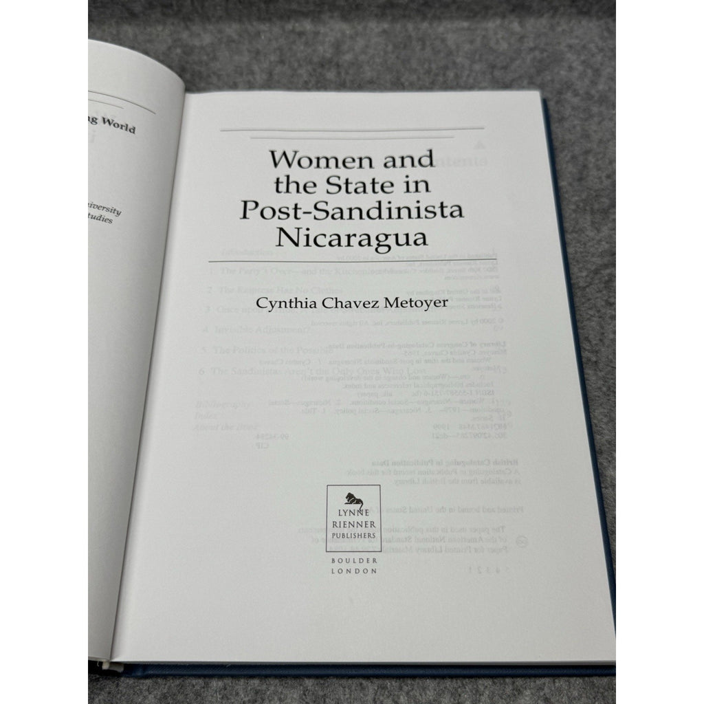 2000 Women and the State Post-Sandinista Nicaragua Metoyer Feminism HC