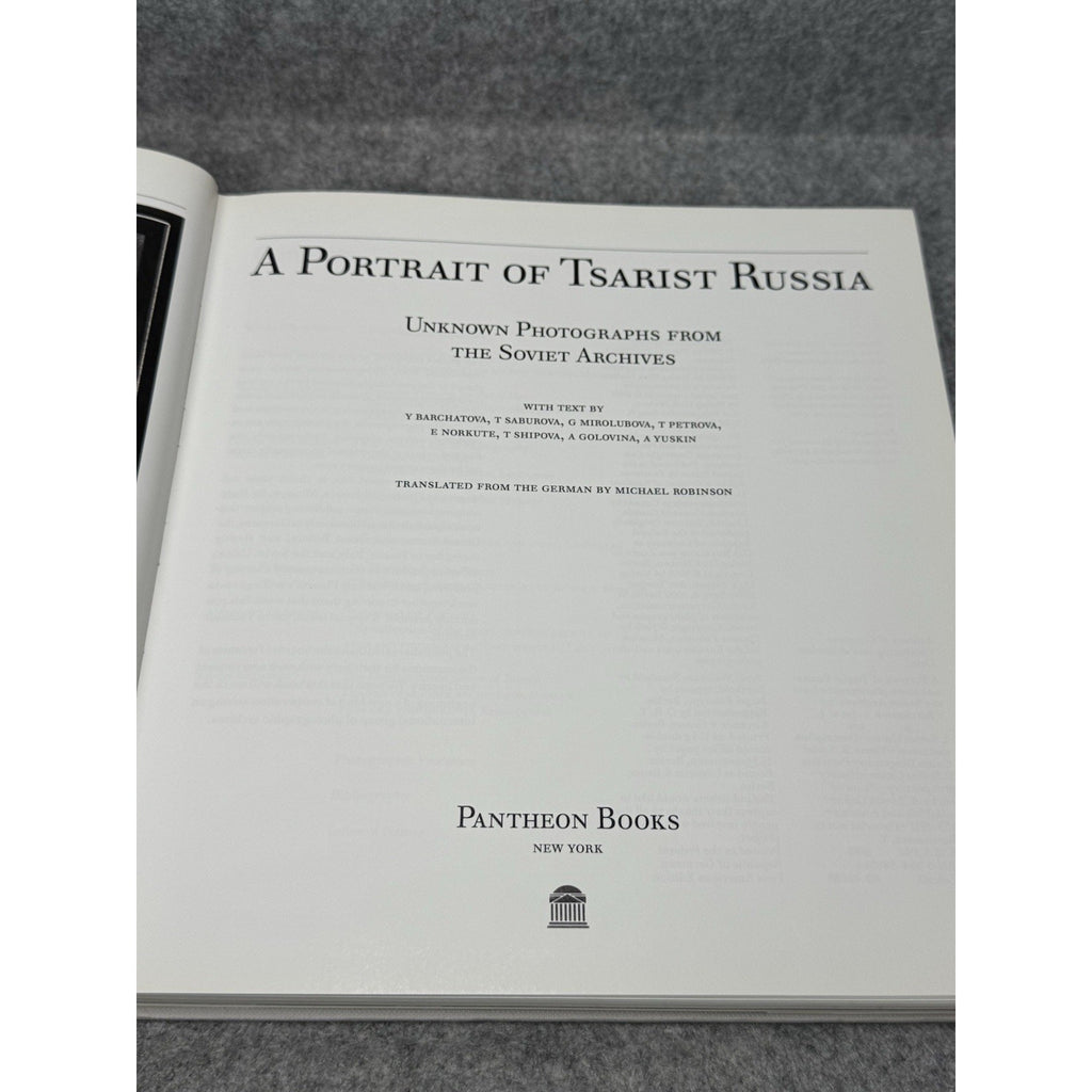 1989 A Portrait of Tsarist Russia Soviet Archives Photographs 1st US Ed HC DJ
