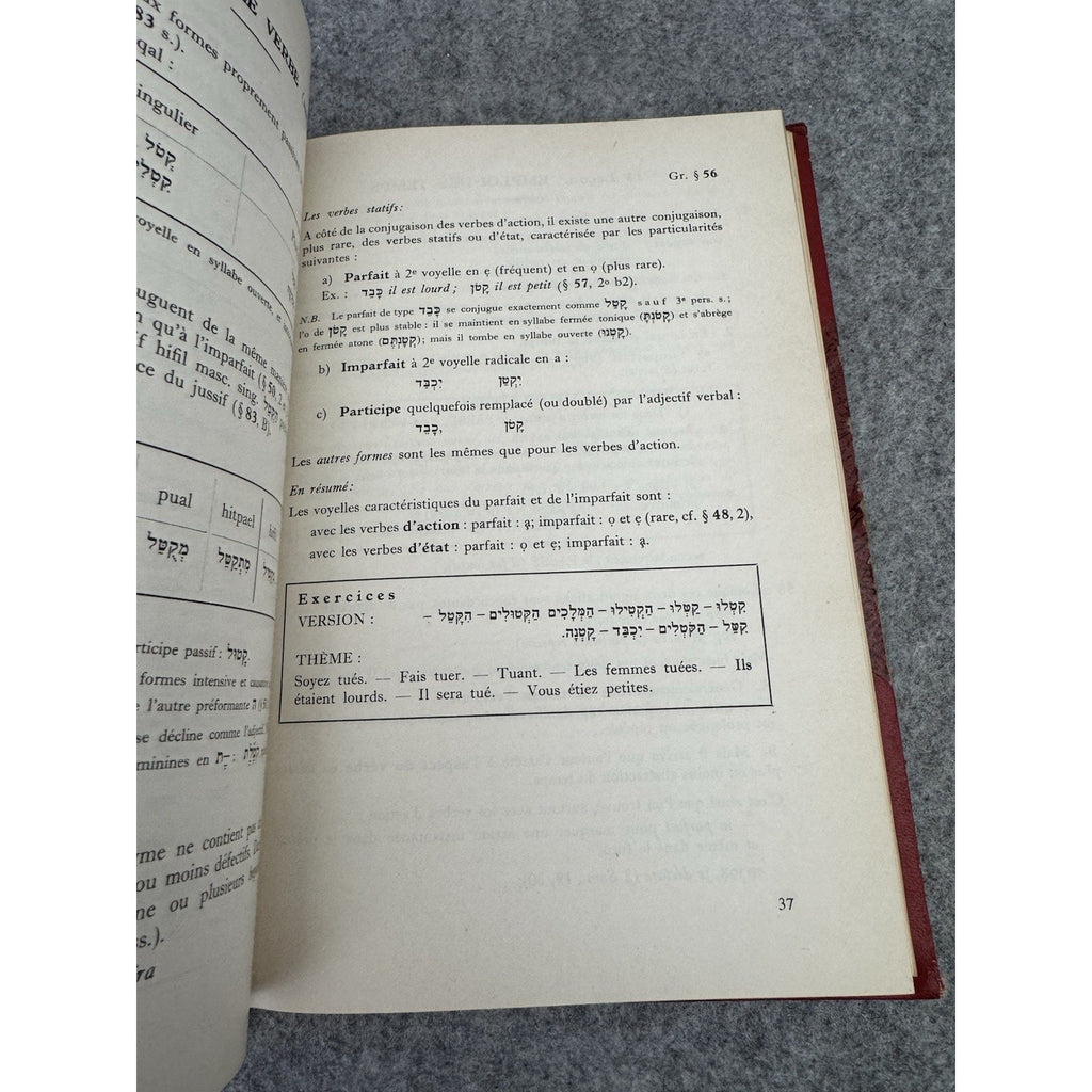 1955 Initiation A L’Hebreu Biblique Paul Auvray Hebrew HC French