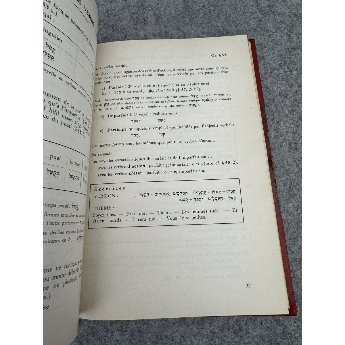 1955 Initiation A L’Hebreu Biblique Paul Auvray Hebrew HC French