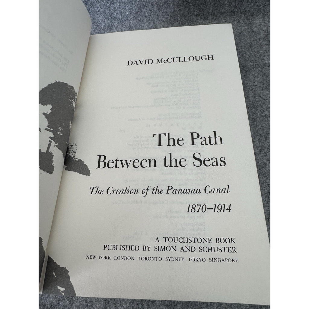 David McCullough Path Between Seas PB Signed Captain Sea Princess Panama