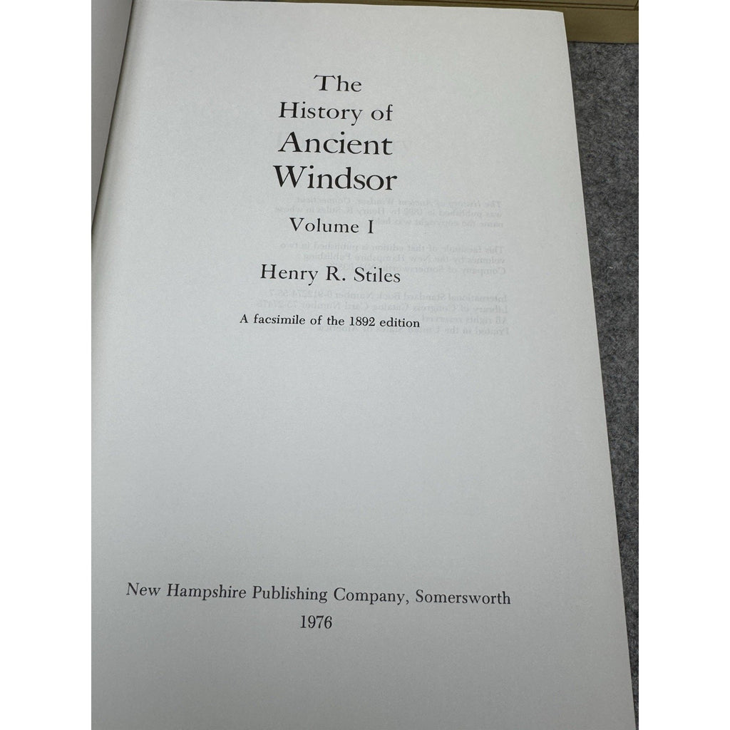 1976/1992 History Genealogies Ancient Windsor CT Stiles 2 Vol Hardcover Set