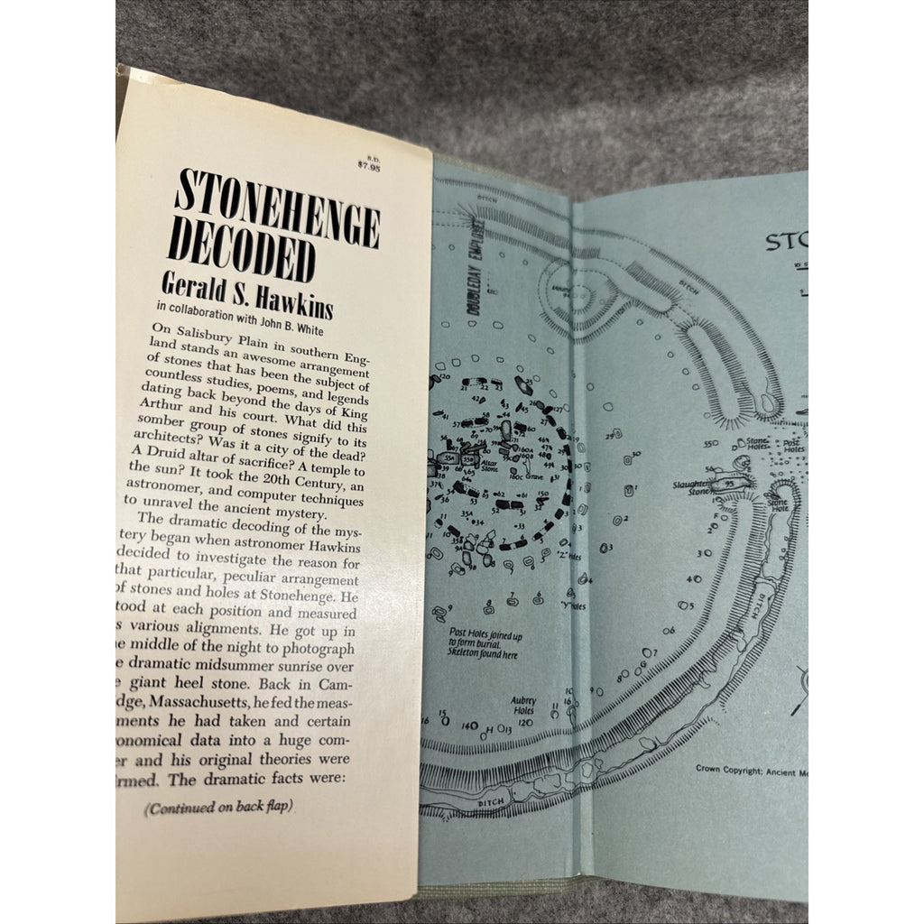 STONEHENGE DECODED Gerald Hawkins Vintage 1965 HB DJ