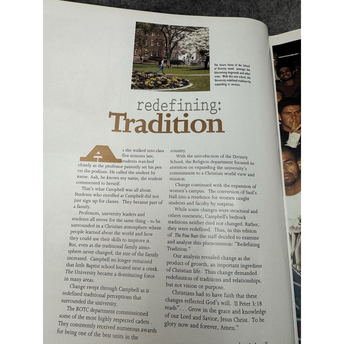 1996 Pine Burr Campbell University Yearbook Redefining Tradition Hardcover NC
