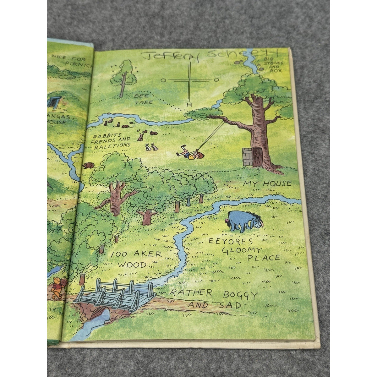 Winnie the Pooh and a Day for Eeyore 1983 Disney Hardcover Book Club Edition