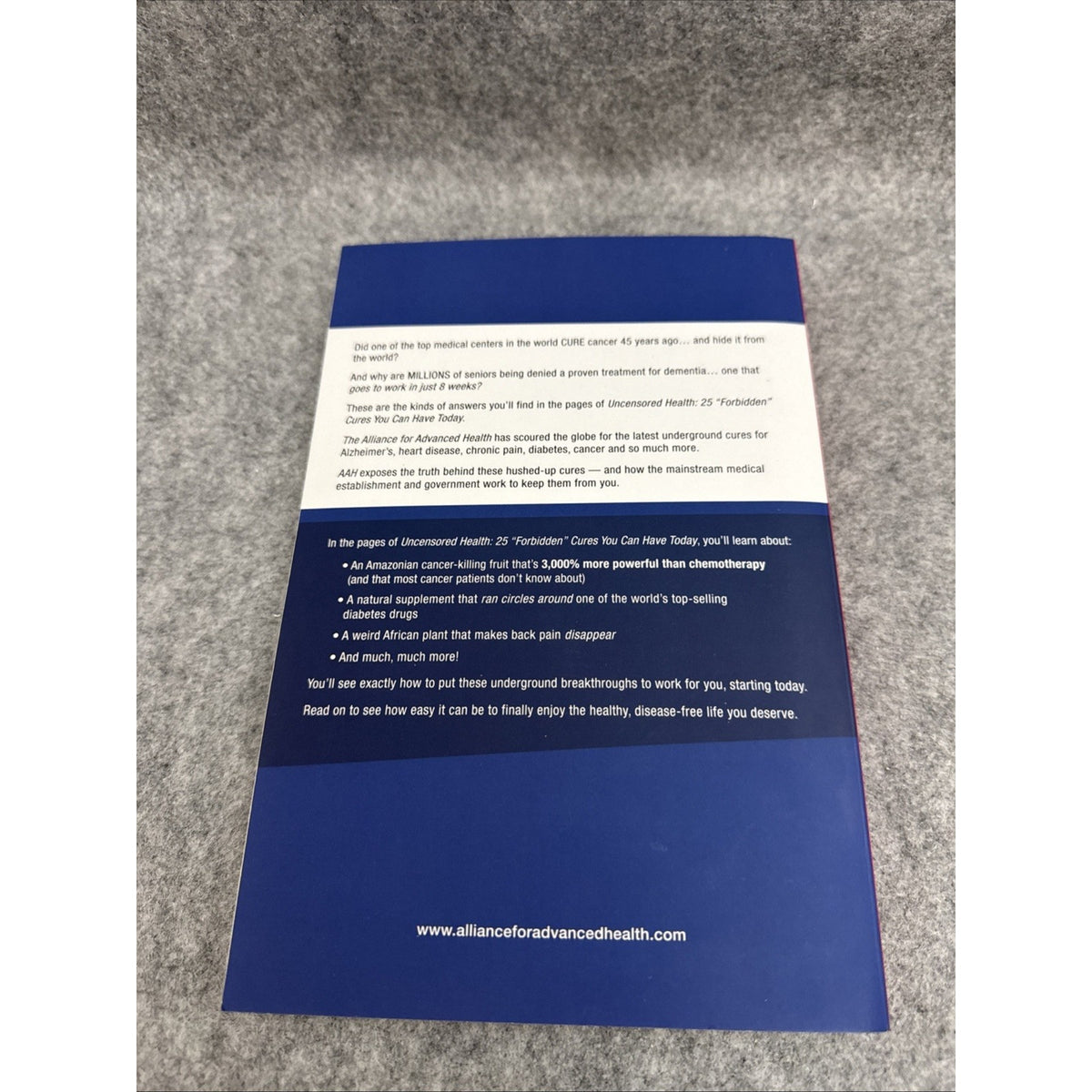 Health Uncensored Health Alliance for Advanced Book 25 Forbidden Cures