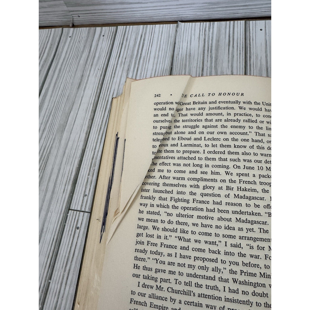 War Memoirs Charles de Gaulle Call to Honour 1955 HC 2nd Printing