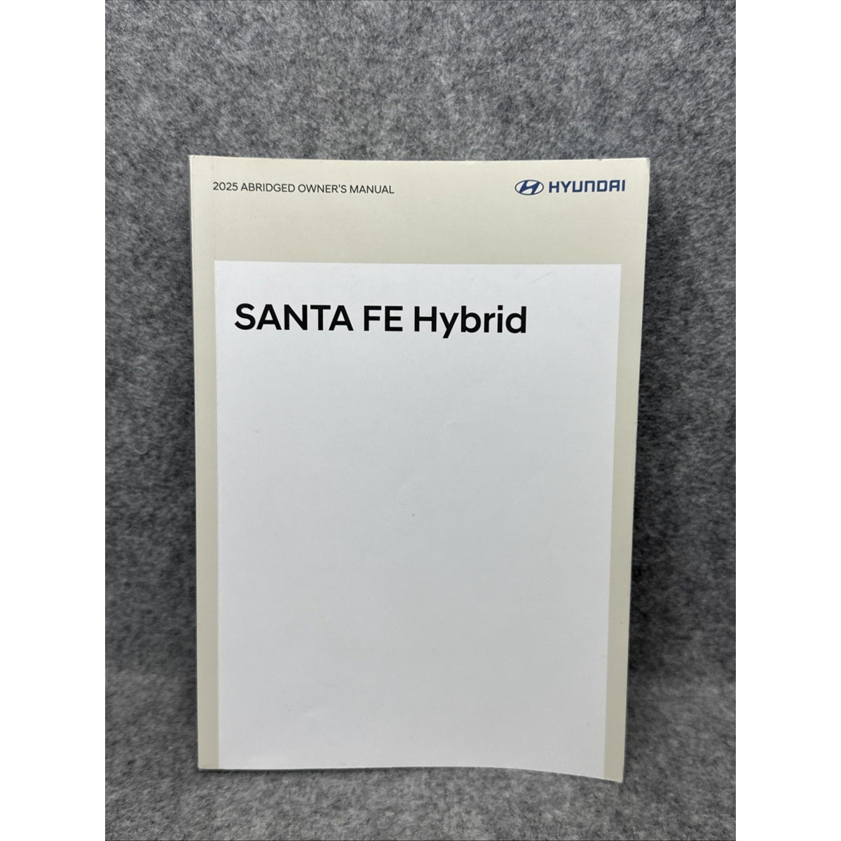 2025 Hyundai Santa Fe Hybrid Owner's Manual