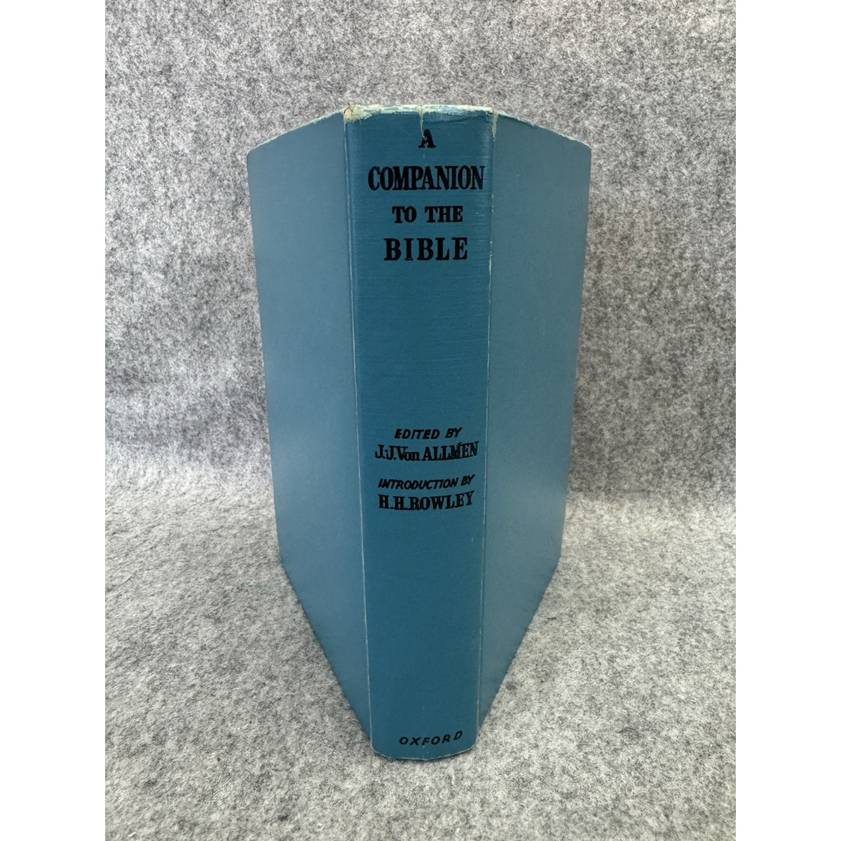 A Companion to the Bible J J von Allmen 1958 Oxford University Press Hardcover