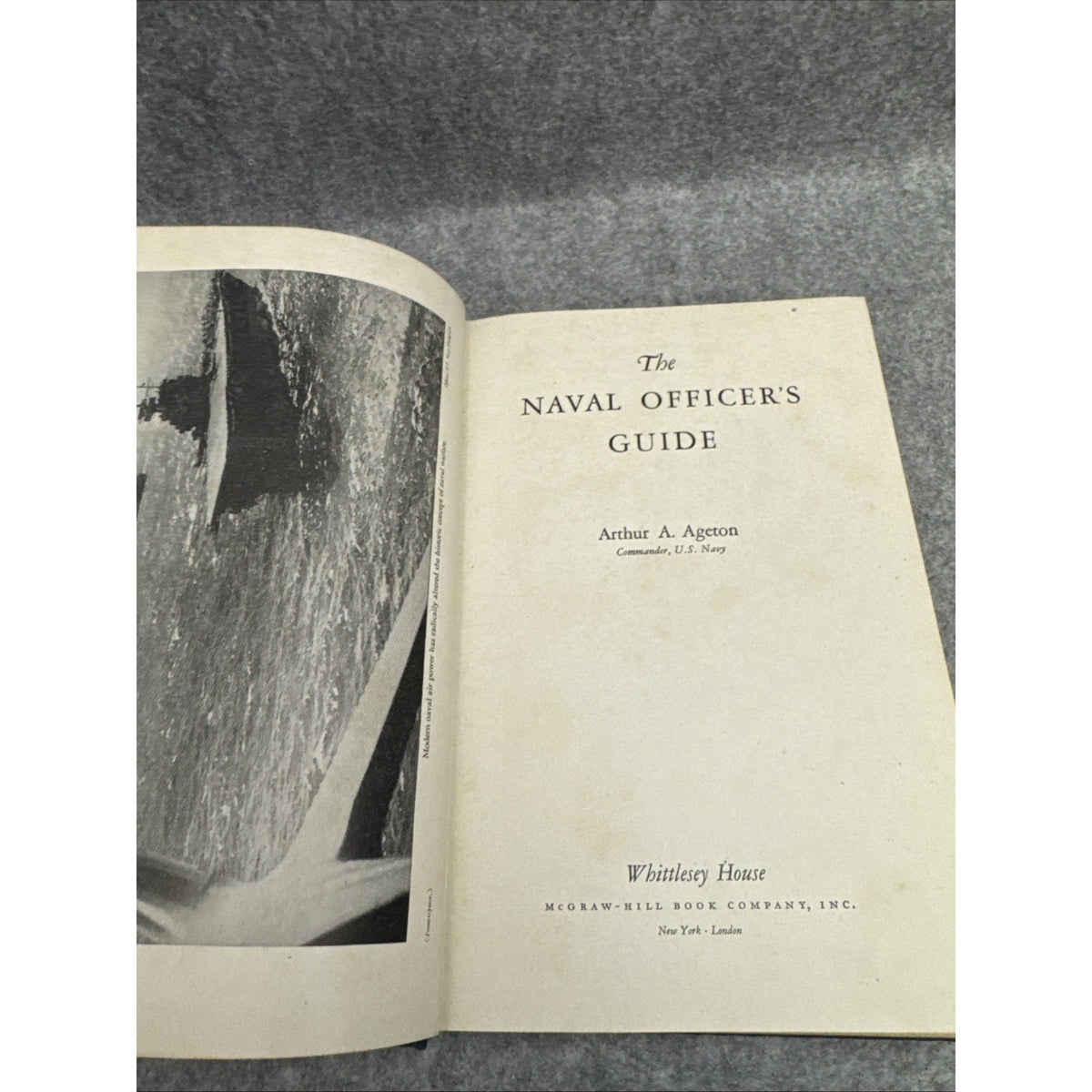 NAVAL OFFICER'S GUIDE (1944) by Arthur Ageton * ILLUSTRATED HC * 2nd Edition