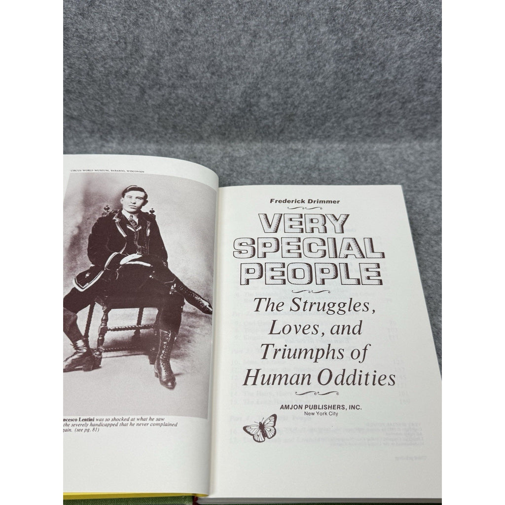 Very Special People Frederick Drimmer Human Oddities Circus History 1973 HC