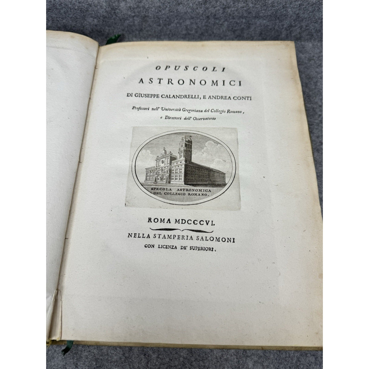 1806 Opuscoli Astronomici Calandrelli Vega Parallax Vellum Engraved Plates