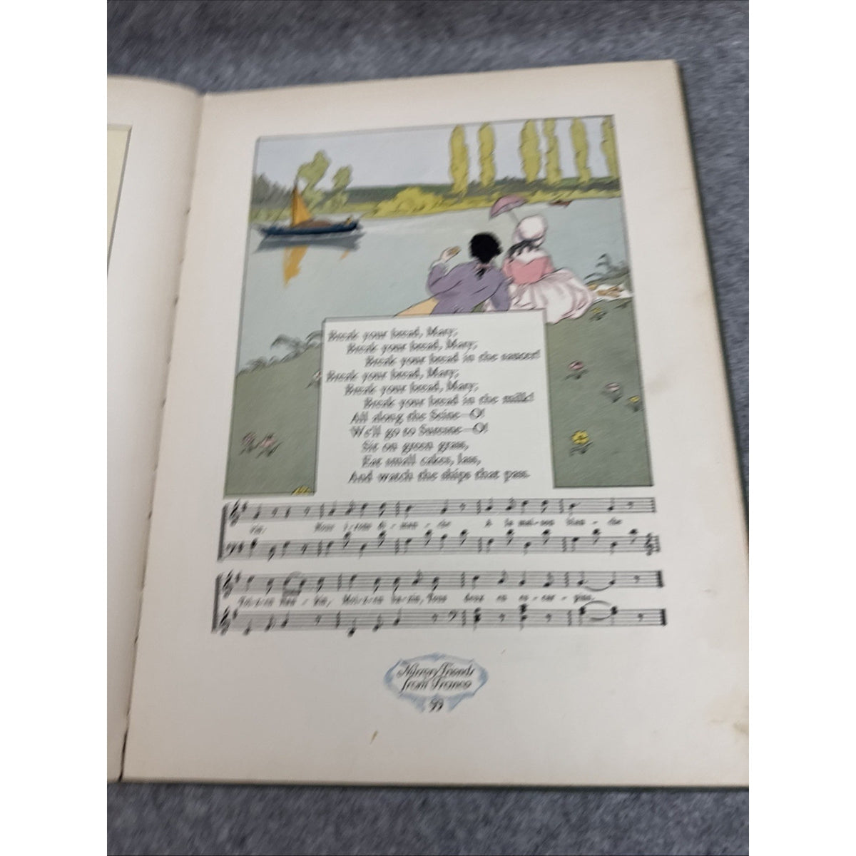 Nursery Friends From France Travelship Book House for Children 1927 Collectible