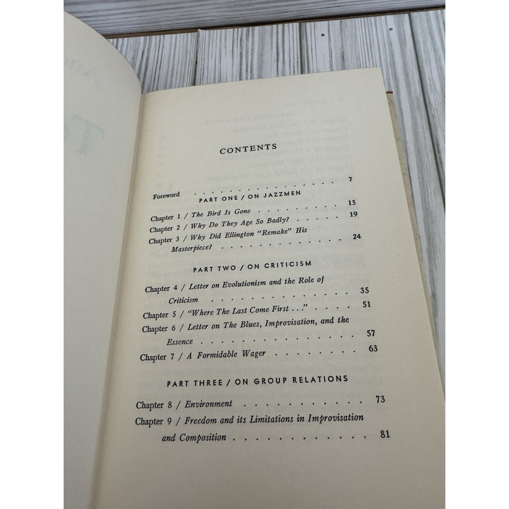 Toward Jazz Andre Hodeir 1962 1st Printing HC DJ Grove Press Jazz Criticism