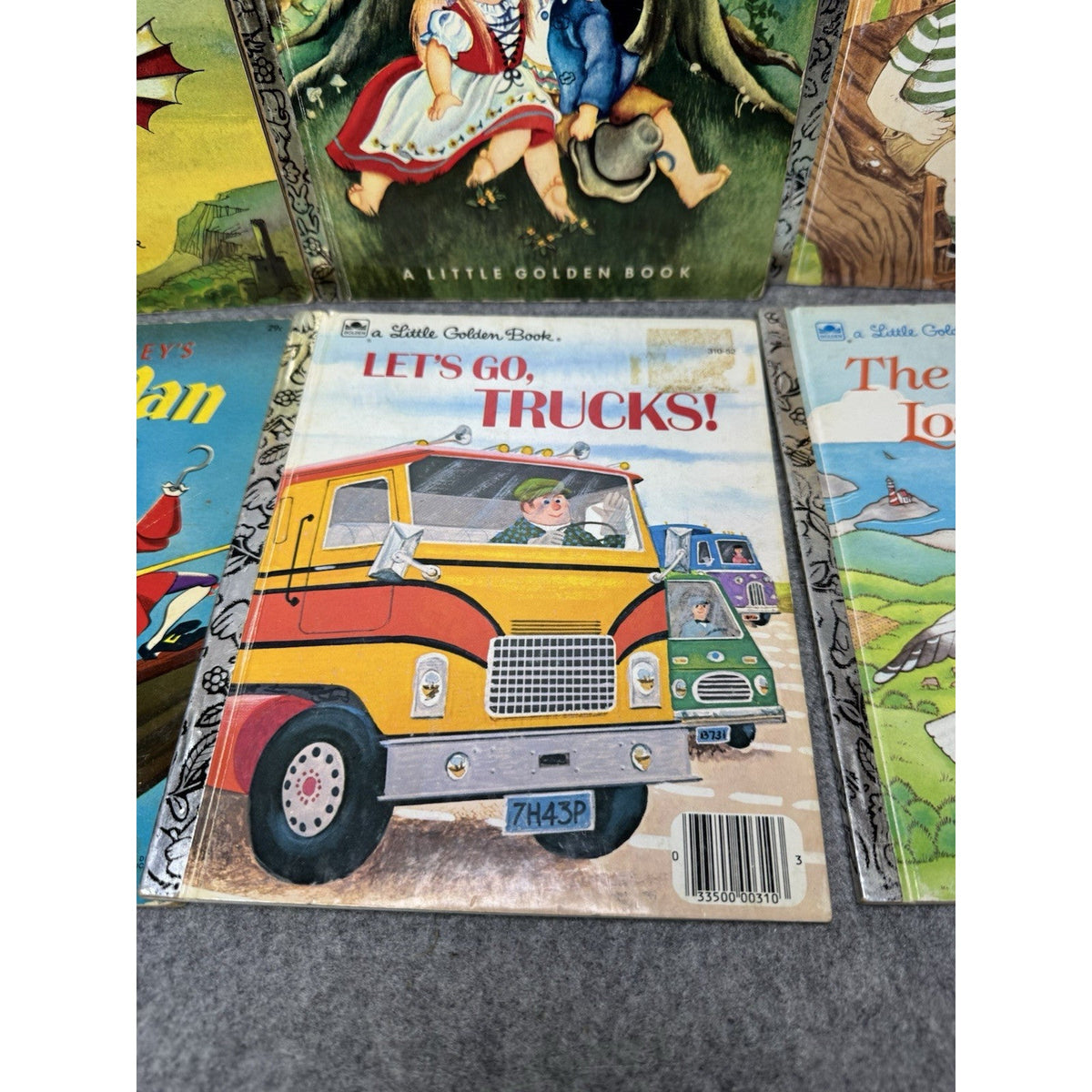 Vintage Little Golden Books Lot of 7 Peter Pan Chitty Chitty Bang Bang Hansel