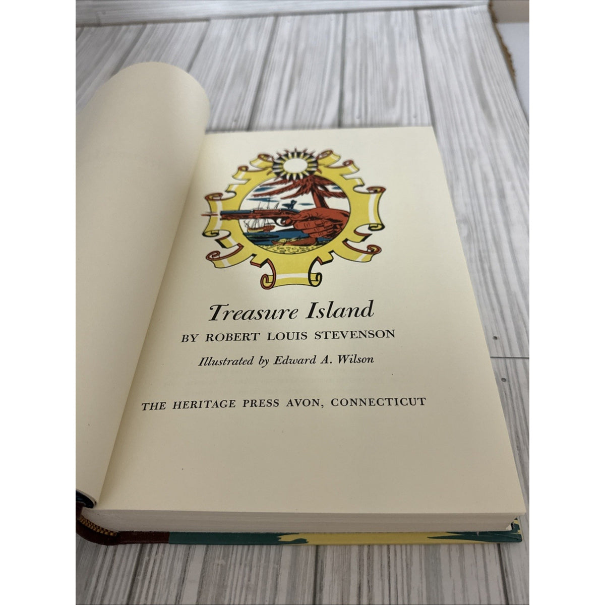 Treasure Island by Robert Louis Stevenson (1969) Heritage Press w/Case & Insert