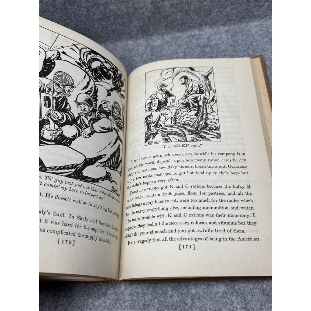 Up Front Bill Mauldin 1945 HC WWII 1st Edition Illustrated, Cartoonist
