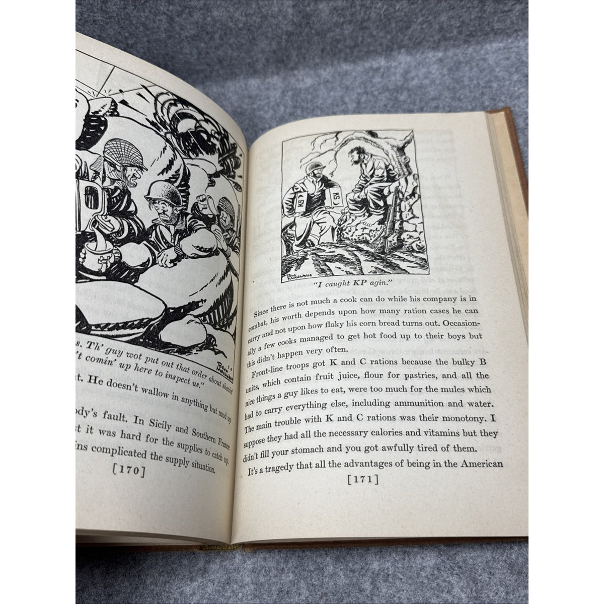 Up Front Bill Mauldin 1945 HC WWII 1st Edition Illustrated, Cartoonist