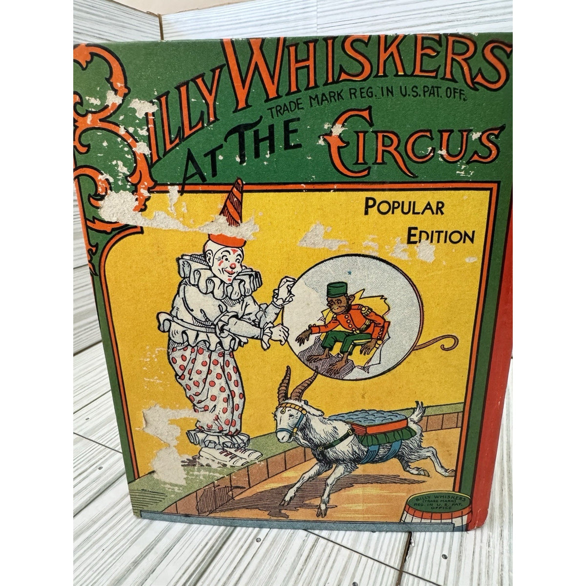 Billy Whiskers at the Circus 1908 Saalfield HC Illustrated Antique Book