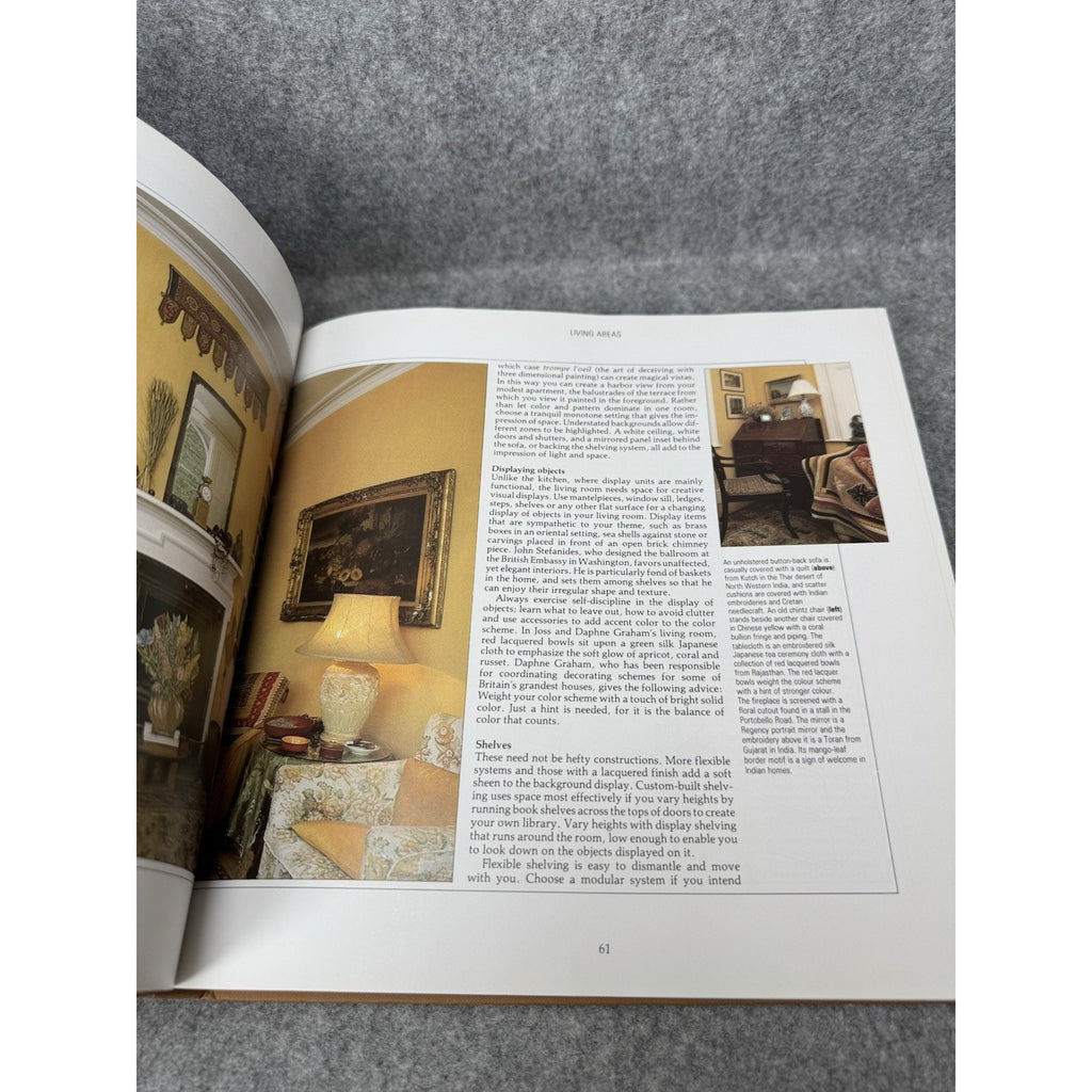 1988 Encyclopedia Interior Design Decoration Niesewand Lawrence Hardcover