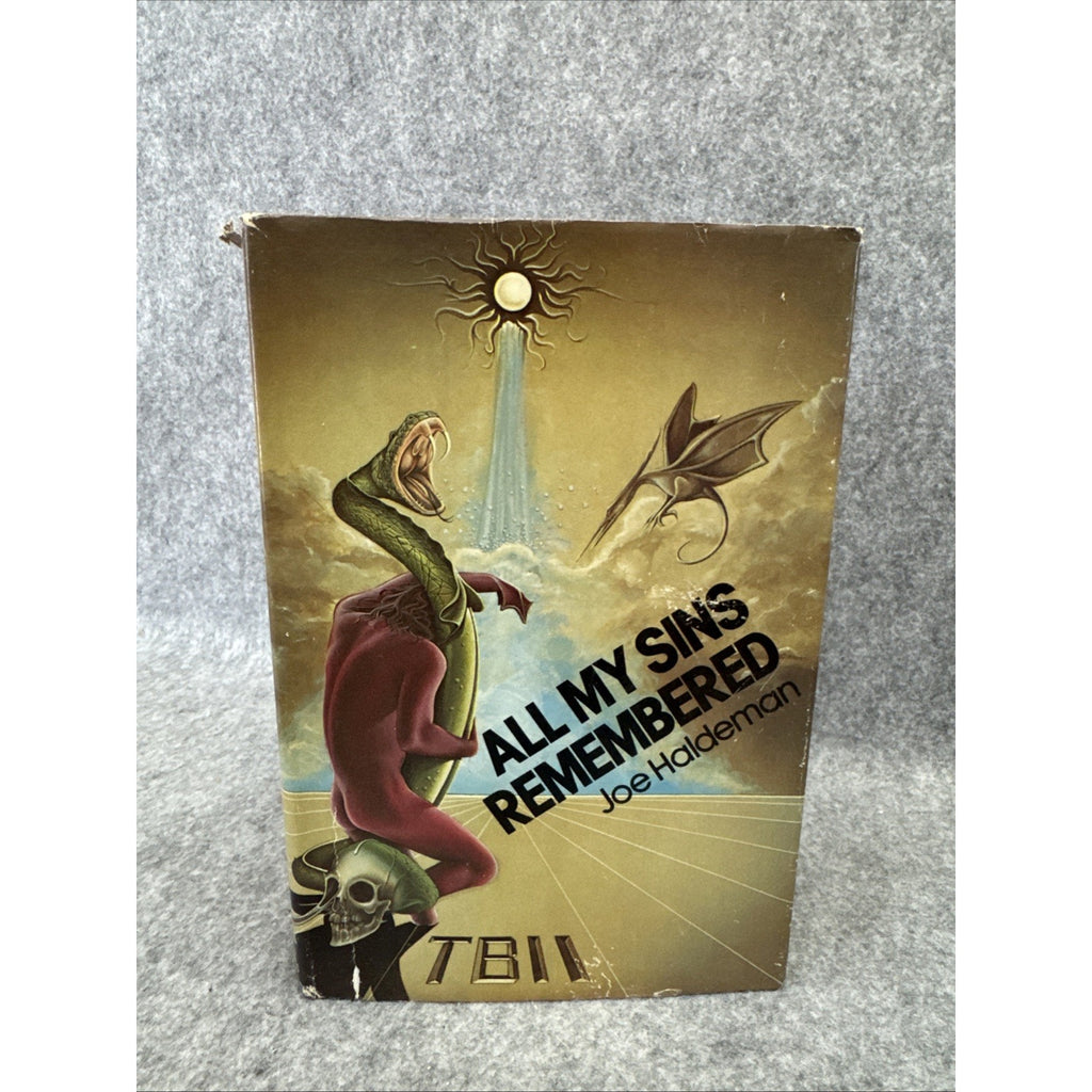All My Sins Remembered Joe Haldeman 1977 Hardcover Sci-Fi Classic BCE