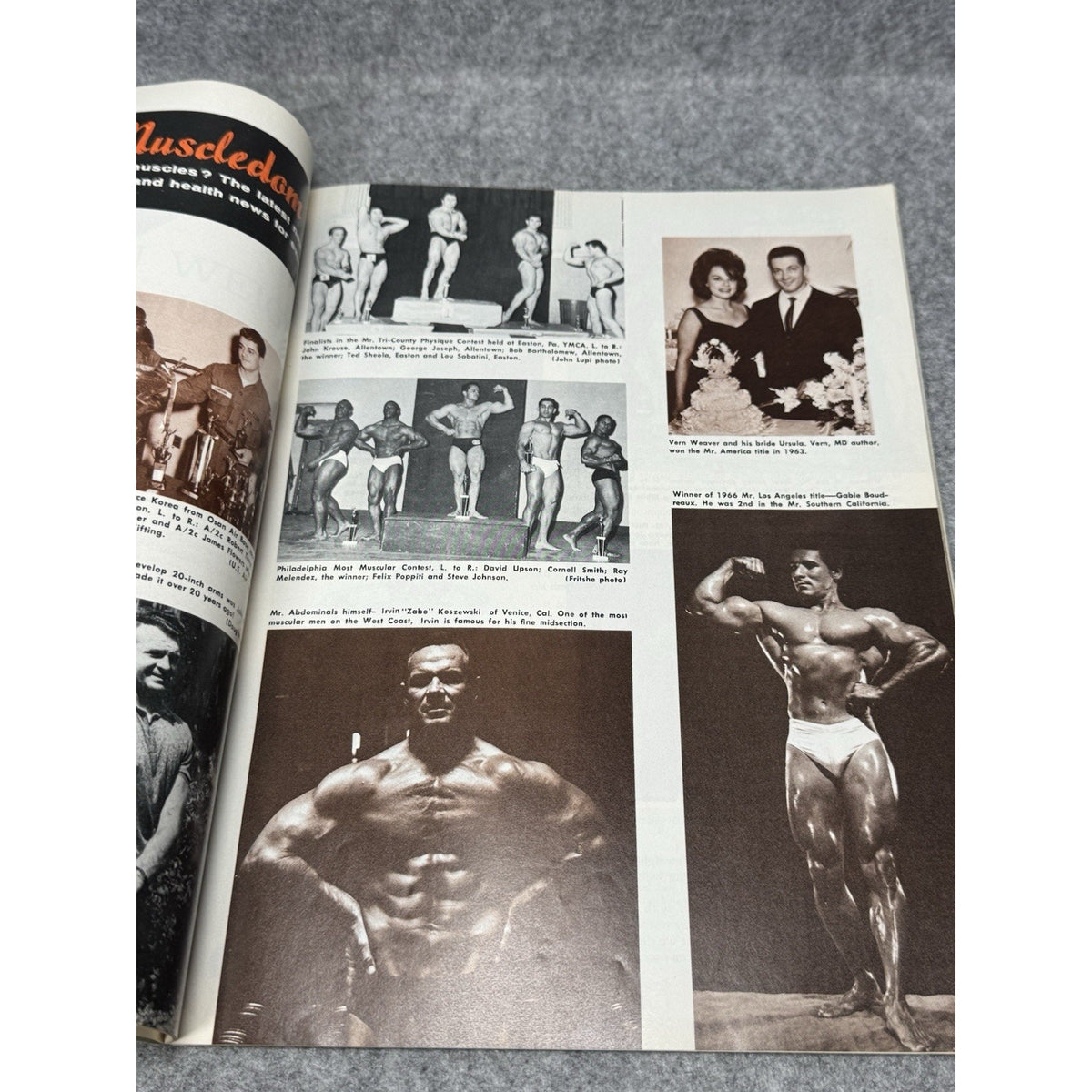 1966 Muscular Development Magazine Bill Pearl Reg Park Vintage Bodybuilding
