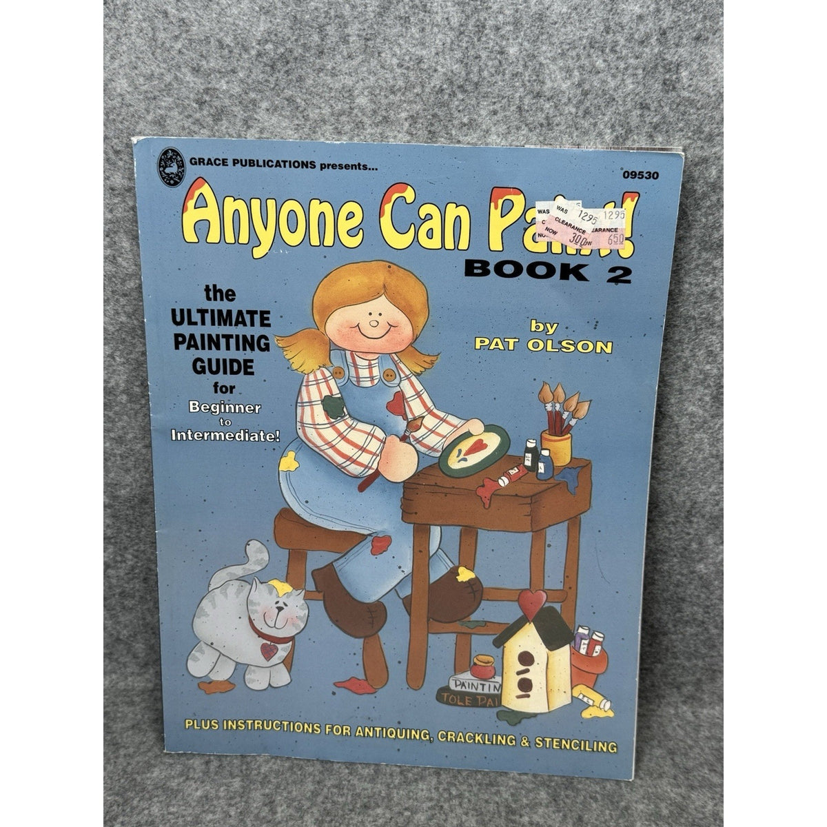 1997 Anyone Can Paint Book 2 Pat Olson Tole Painting Patterns Folk Art Christmas