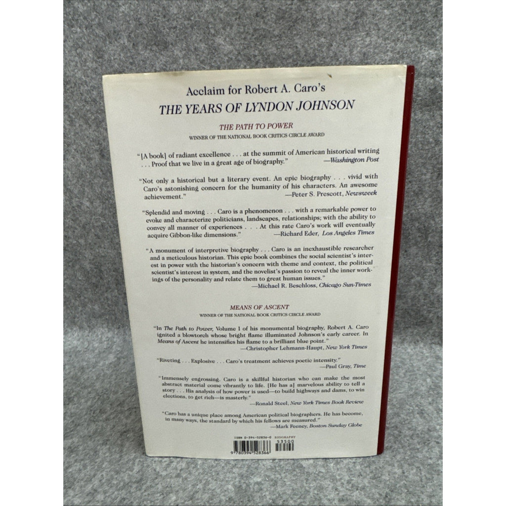 Years of Lyndon Johnson: Master of the Senate Robert A. Caro First Edition 2002