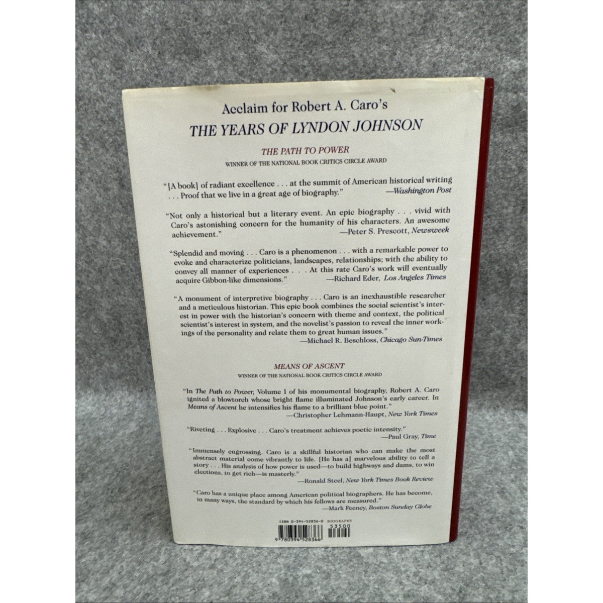 Years of Lyndon Johnson: Master of the Senate Robert A. Caro First Edition 2002