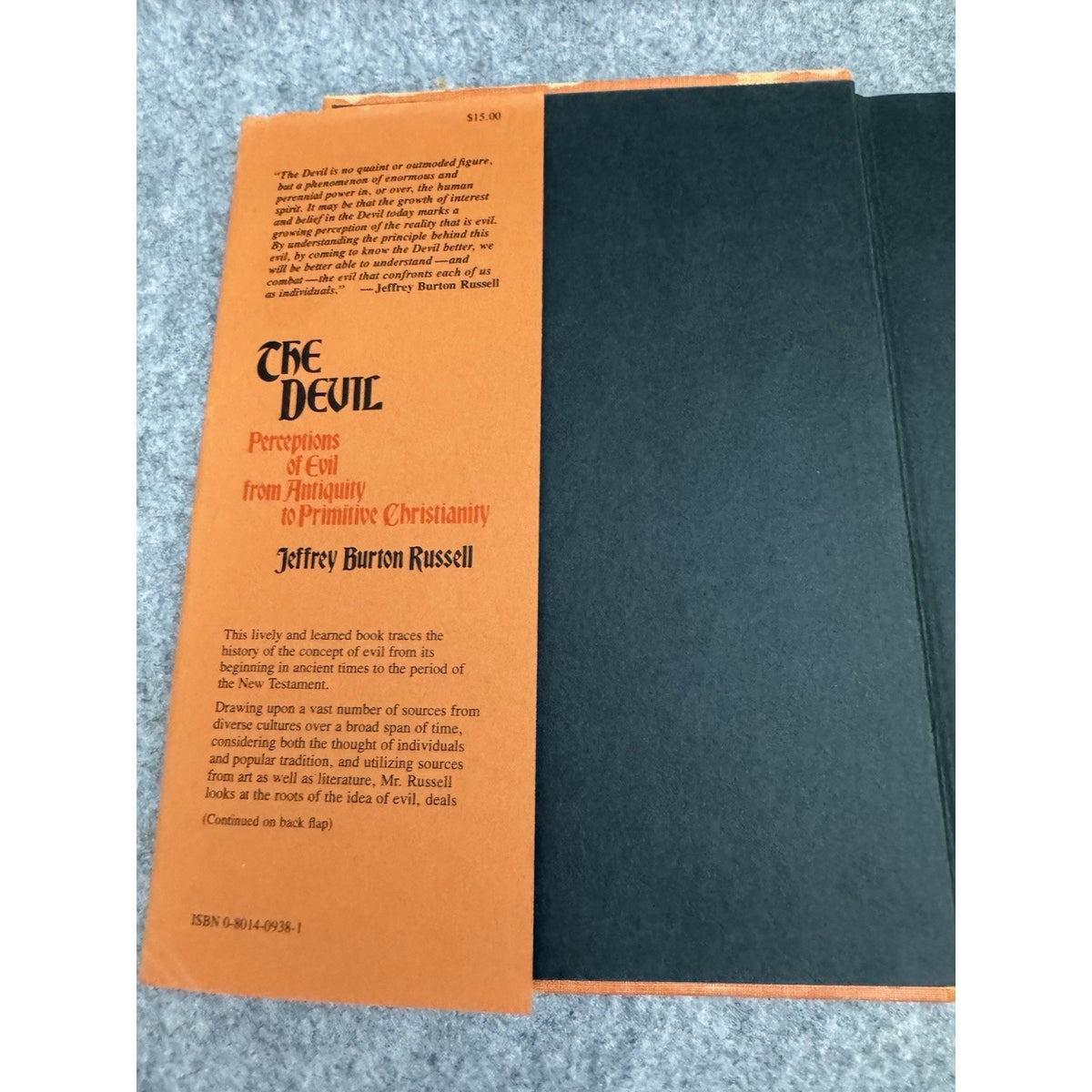 The Devil Perceptions of Evil 1977 1st HC DJ Jeffrey Burton Russell