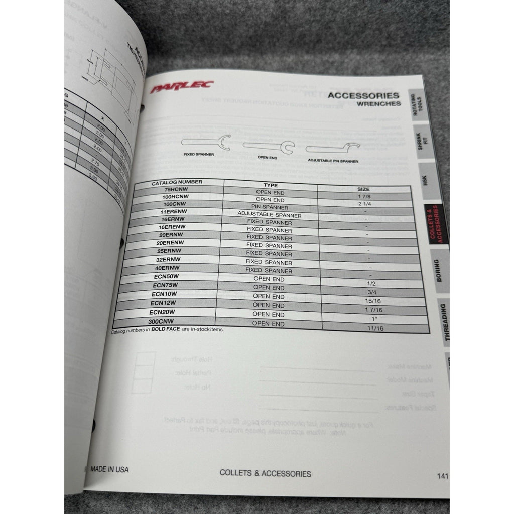 1998 Parlec CNC Tooling Catalog Toolholders Collets Boring Machinist Manual