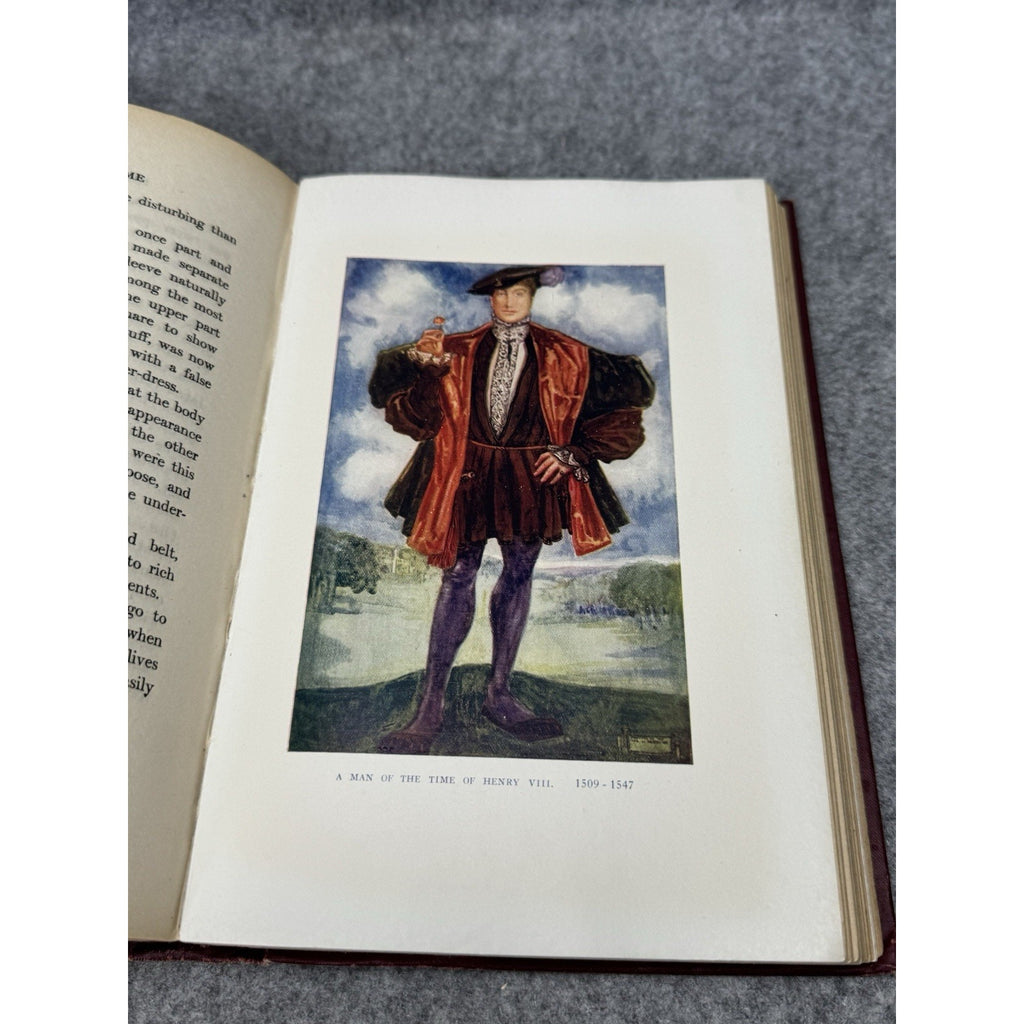 1923 English Costume Dion Clayton Calthrop Illustrated Fashion History Hardcover