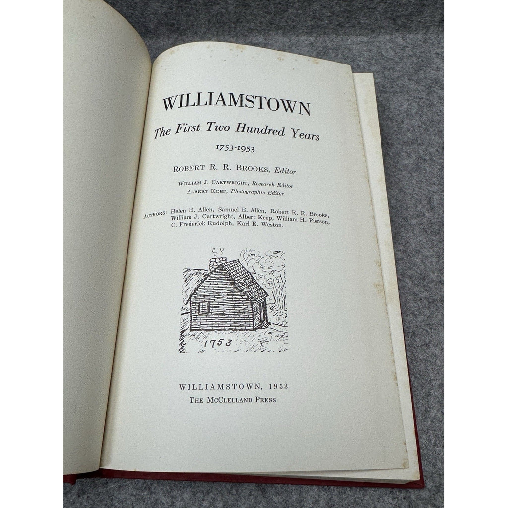 1953 Williamstown Massachusetts First Two Hundred Years Local History Photos