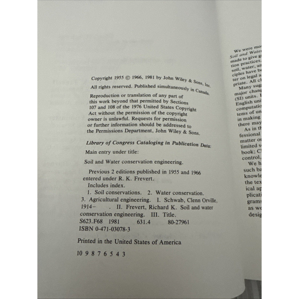 Soil and Water Conservation Engineering, Glenn O. Schwab, Richard K. Frevert,