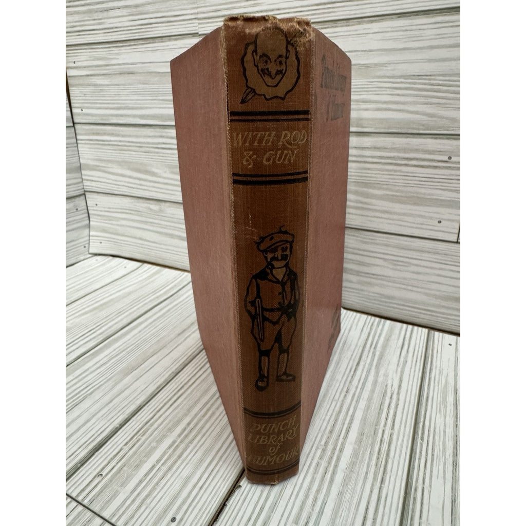 Punch Library of Humour Mr Punch With Rod & Gun HC Illustrated Vintage