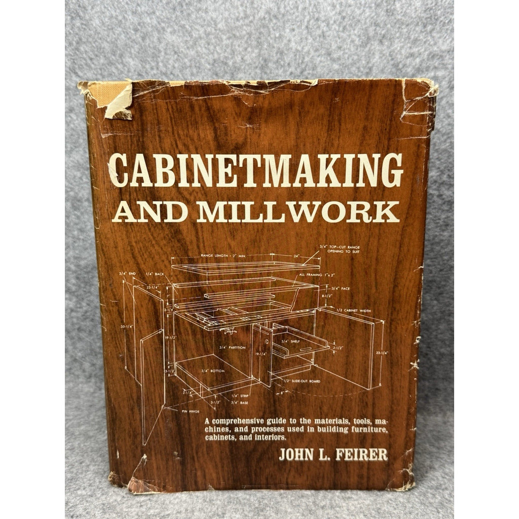 1970 Cabinetmaking and Millwork John L Feirer Woodworking Illustrated HC DJ