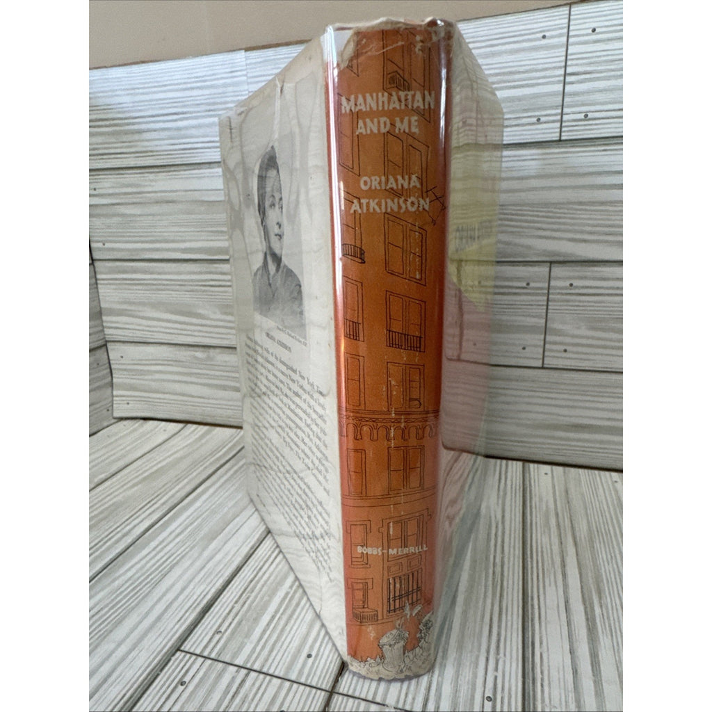 Manhattan and Me - Oriana Atkinson drawings by Hirschfeld 1954 1st Edition HC DJ