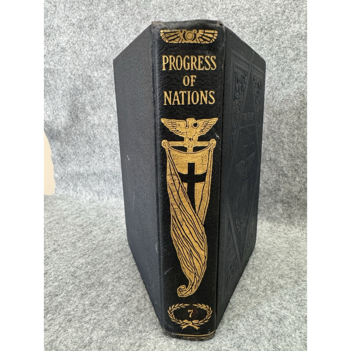 1937 Progress of Nations Vol 7 History of Early America WWII Era Hardcover