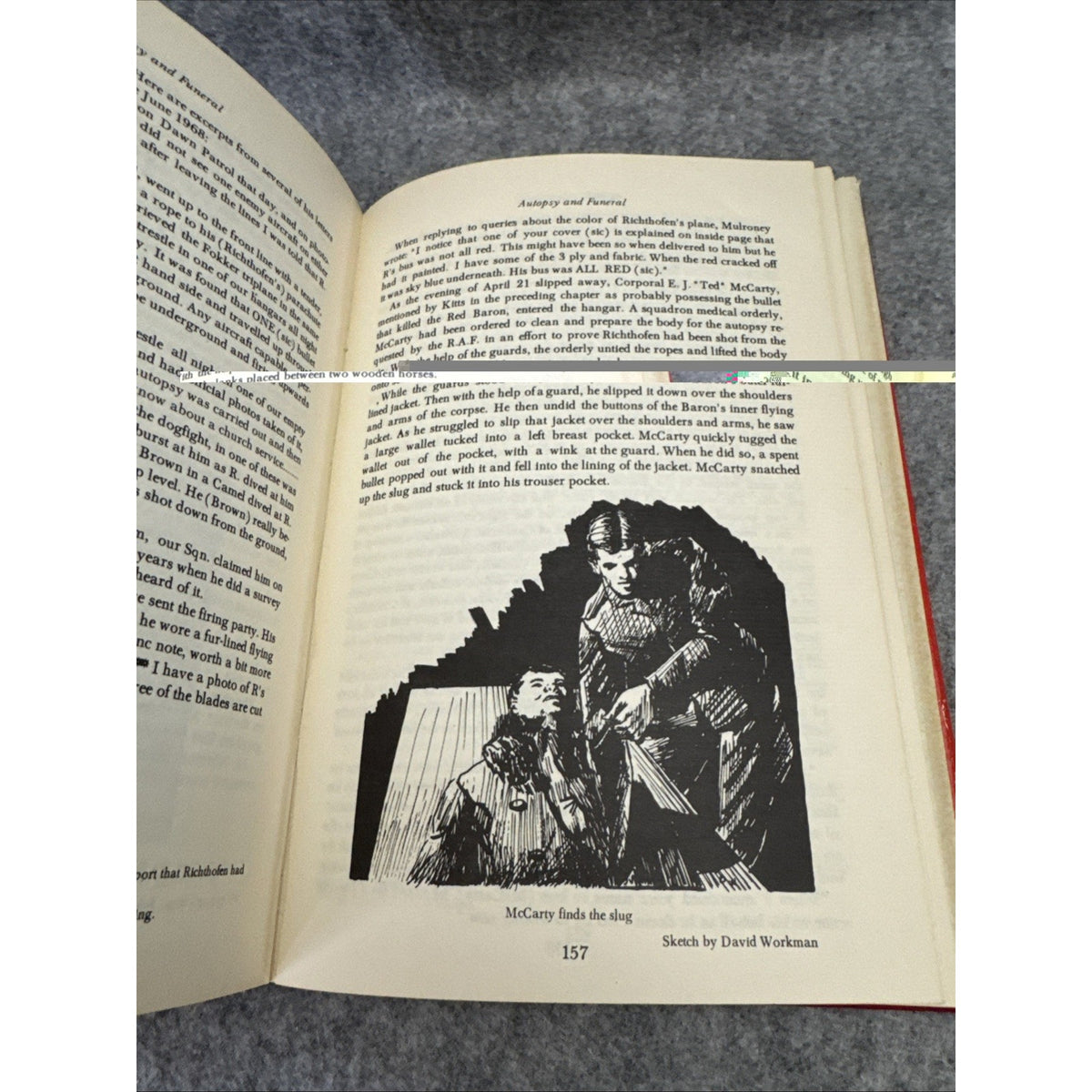 Who Killed The Red Baron Carisella, Ryan Hardcover Dust Jacket 1st Edition 1969